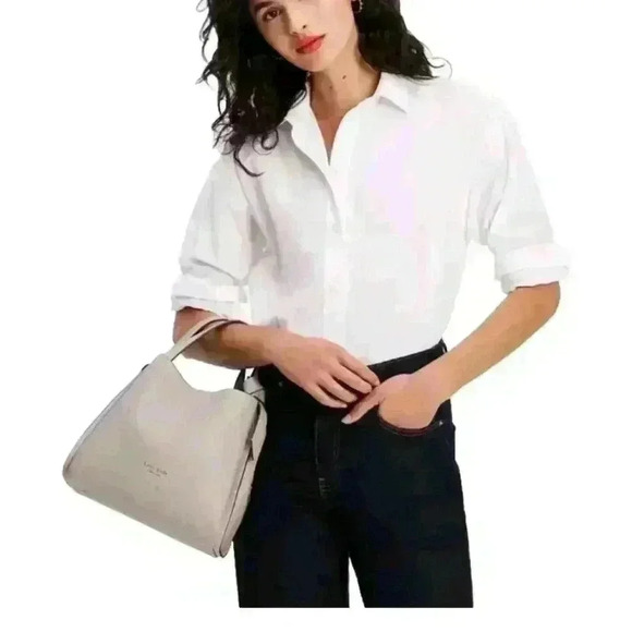 Kate Spade Knott Medium Crossbody Tote In Warm Taupe - Picture 1 of 16